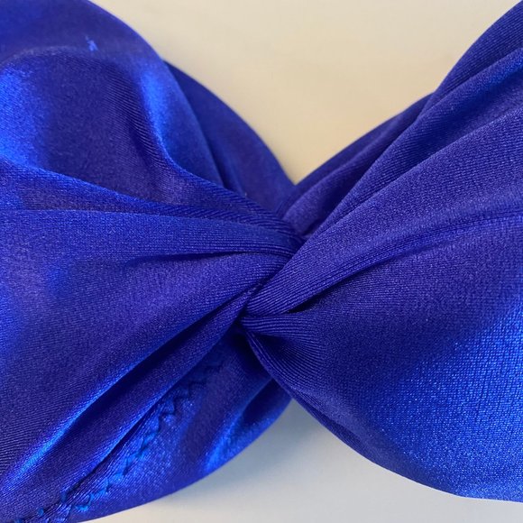 Saphire blue strapless bikini top - Picture 3 of 6
